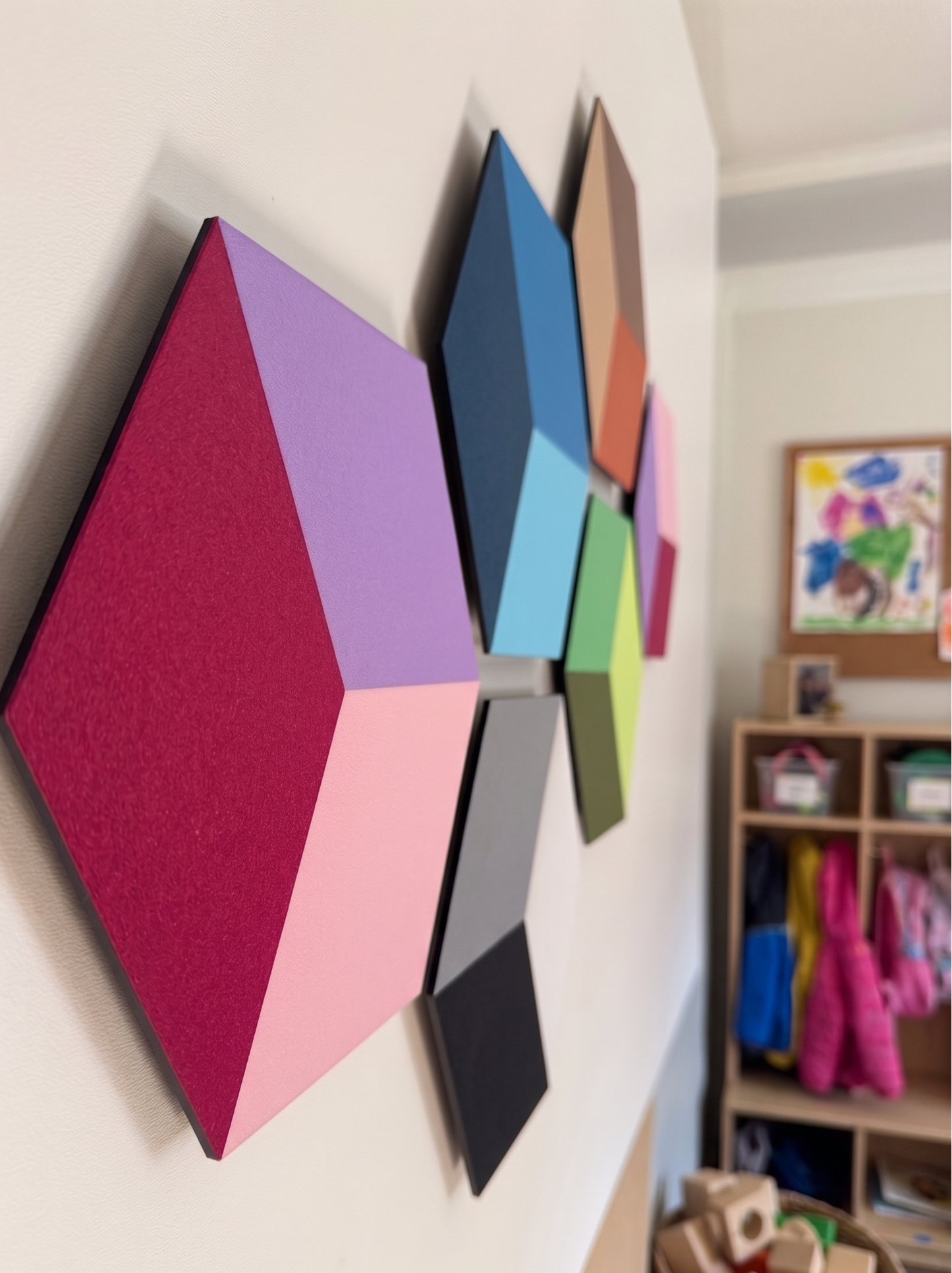 Pink Cube Pattern