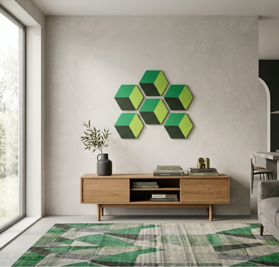 Green Cube Pattern